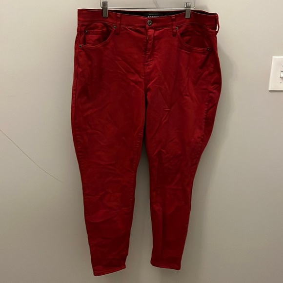 Torrid Women's Red Skinny Jeans - Picture 2 of 13